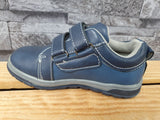 Kinder Schuhe Freizeitschuhe 2 x Klett  Grau & Blau & Schwarz