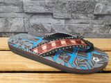 Herren Flip Flops Strandschuhe Sommer Badelatschen Blau & Braun & Schwarz