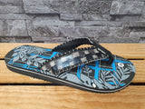 Herren Flip Flops Strandschuhe Sommer Badelatschen Blau & Braun & Schwarz