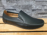 Herren Slipper Mokassin Schlupfschuhe Schwarz
