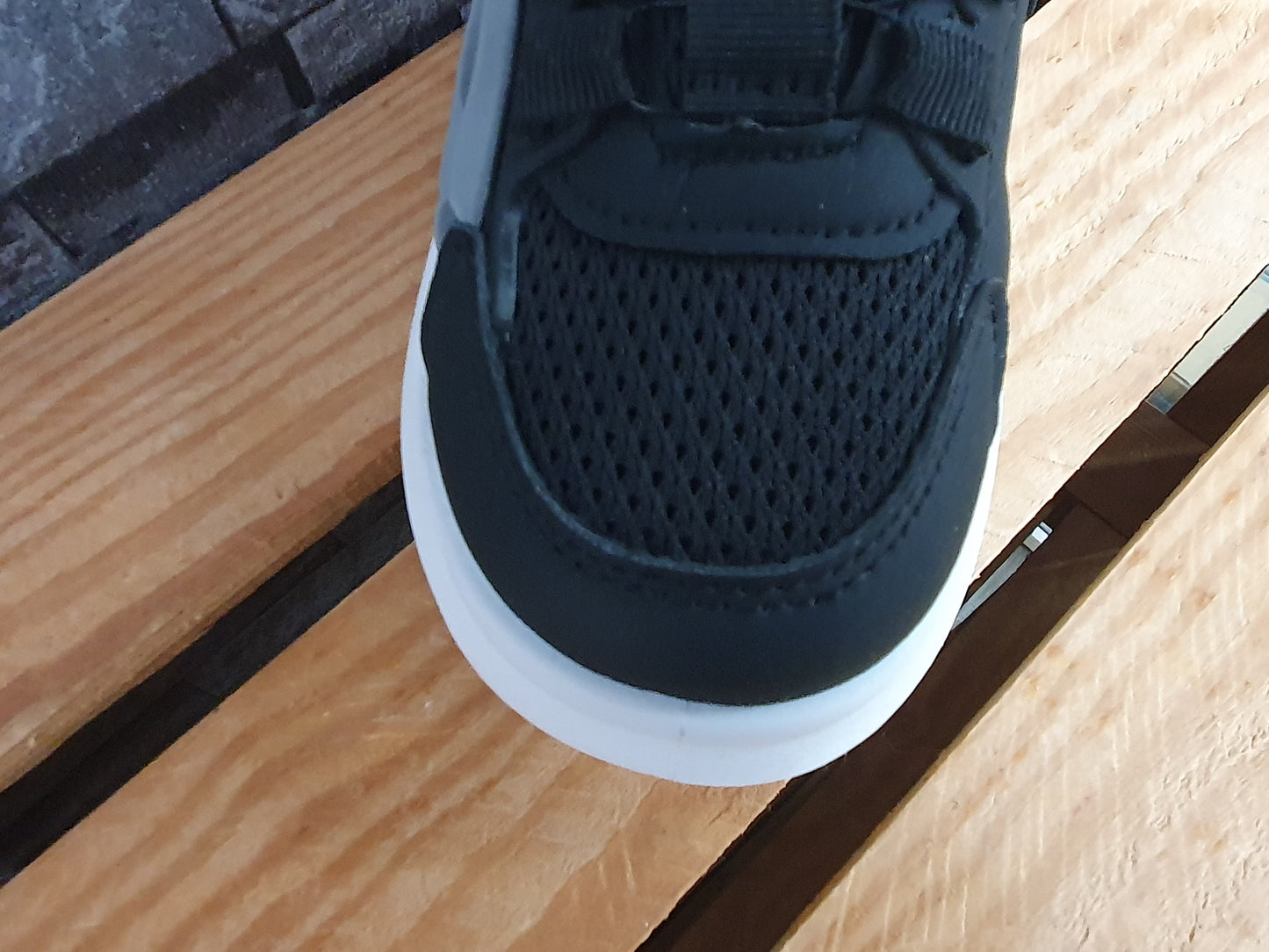 Kinder Sneaker Drehverschluss Schuhe Sportschuhe Rosa & Schwarz & Weiß