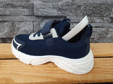 Kinder Sneaker Schuhe Freizeitschuhe Sportschuhe Textil  1 x Klett   Blau