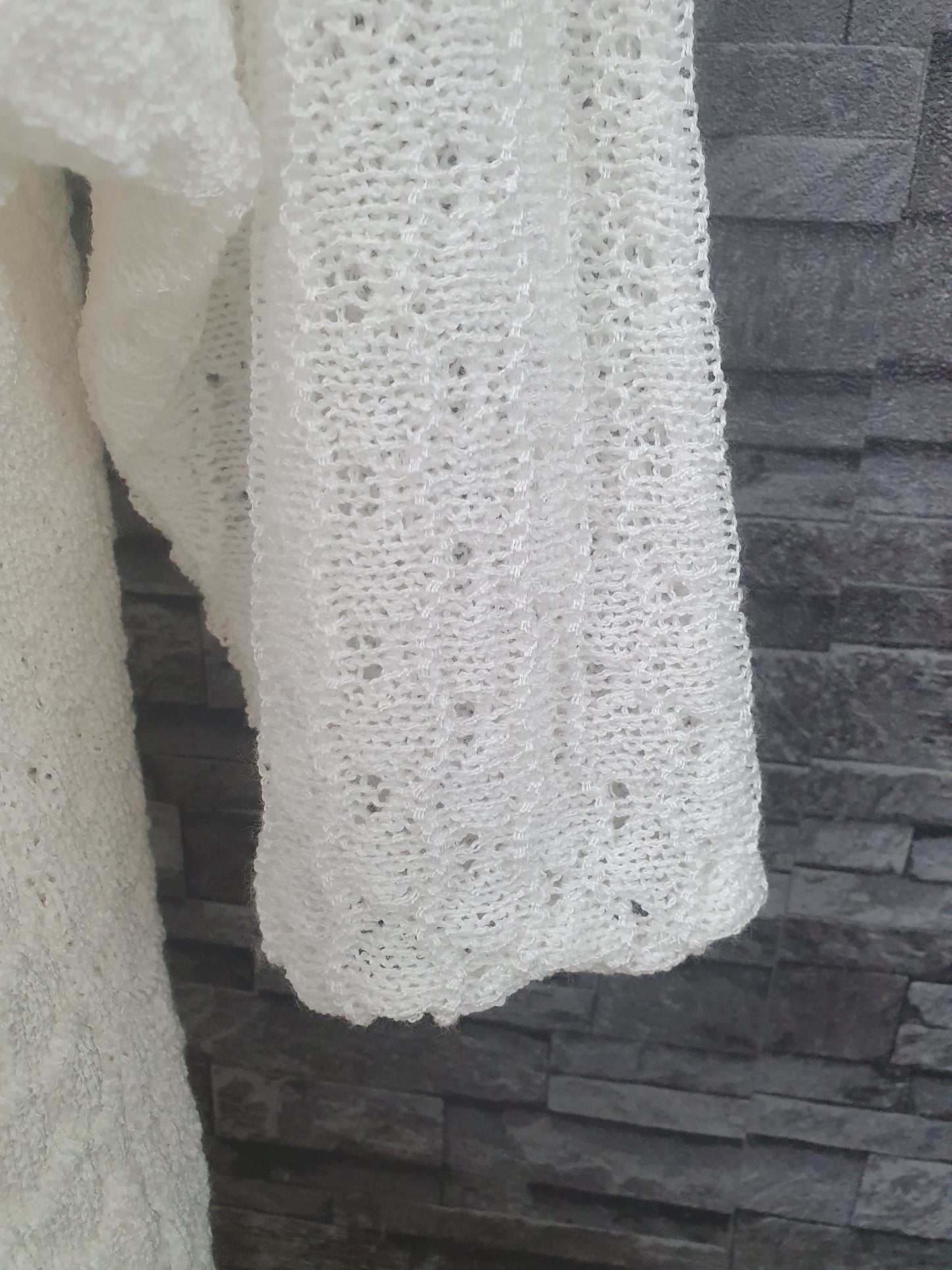 Made In Italy Cardigan Strickjacke Weiß  Größe 38-42 Einheitsgröße