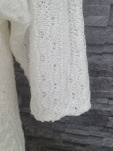 Made In Italy Cardigan Strickjacke Weiß  Größe 38-42 Einheitsgröße