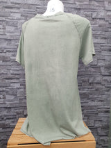 Damen Made In Italy  Shirt Grün  & Blau Vintage  Einheitsgröße 38-44