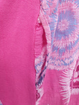 Made In Italy Damen Kleid Strandkleid Sommerkleid Pink & Blau Einheitsgröße