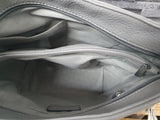 Damen Tasche Schultertasche Grau mit Schulterriemen