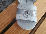 Slobby Kinder Mädchen Sandalen Sommer Sandalette 1 x Klett  Leder Pink & Weiß