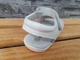 Slobby Kinder Mädchen Sandalen Sommer Sandalette 1 x Klett  Leder Pink & Weiß