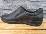 Damen Axel Comfort Leder Gesundheitsschuhe Weite H  Schwarz Gr.42