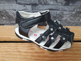 Kinder Mädchen Sandalen Sommer Strandsandaken Freizeitschuhe Schwarz  & Weiß