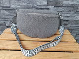 Damen Bum Bag Teddy Plüsch Tasche Umhängetasche Braun & Grau &  Beige