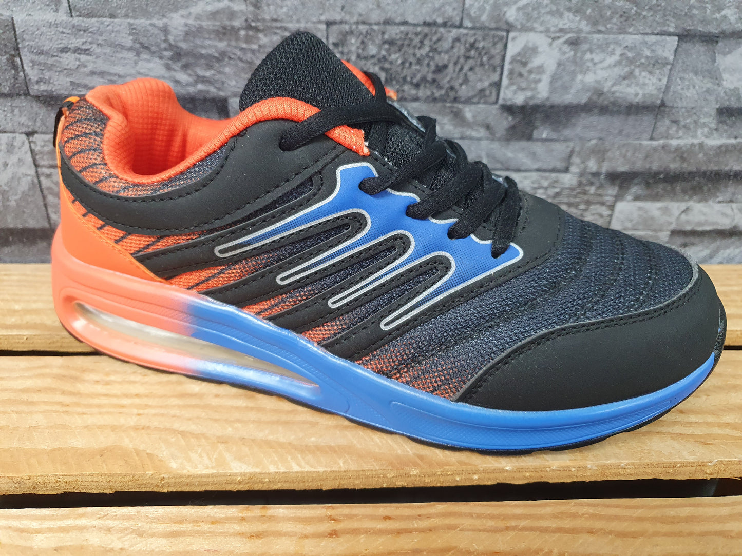 Kinder Sneaker in Blau &  Schwarz Schuhe Freizeitschuhe  Gr. 38,39