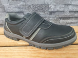Magnus Herren Halbschuhe Gummisohle  1x Klett Schwarz Schuhe Gr. 42,44