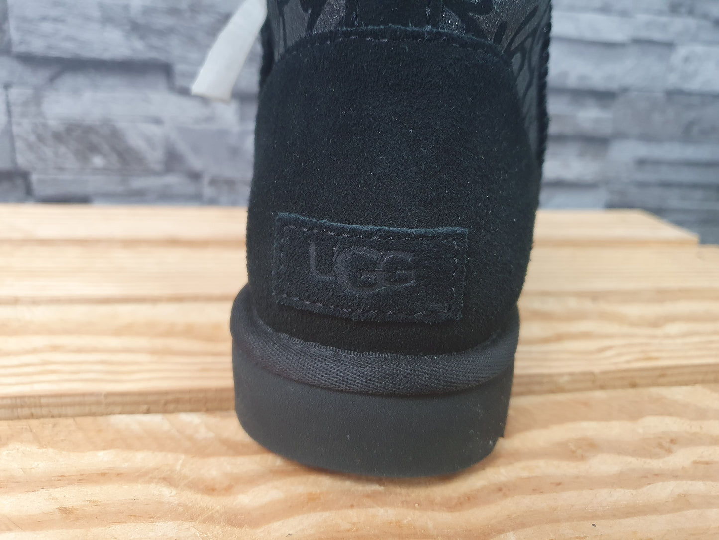 Original UGG Boots  Lammfell  Mini Sparkle Glitzer Schwarz Gr.40