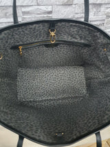 Original Louis Vuitton Neverfull MM Wild at Heart Schwarz Leder Neuwertig