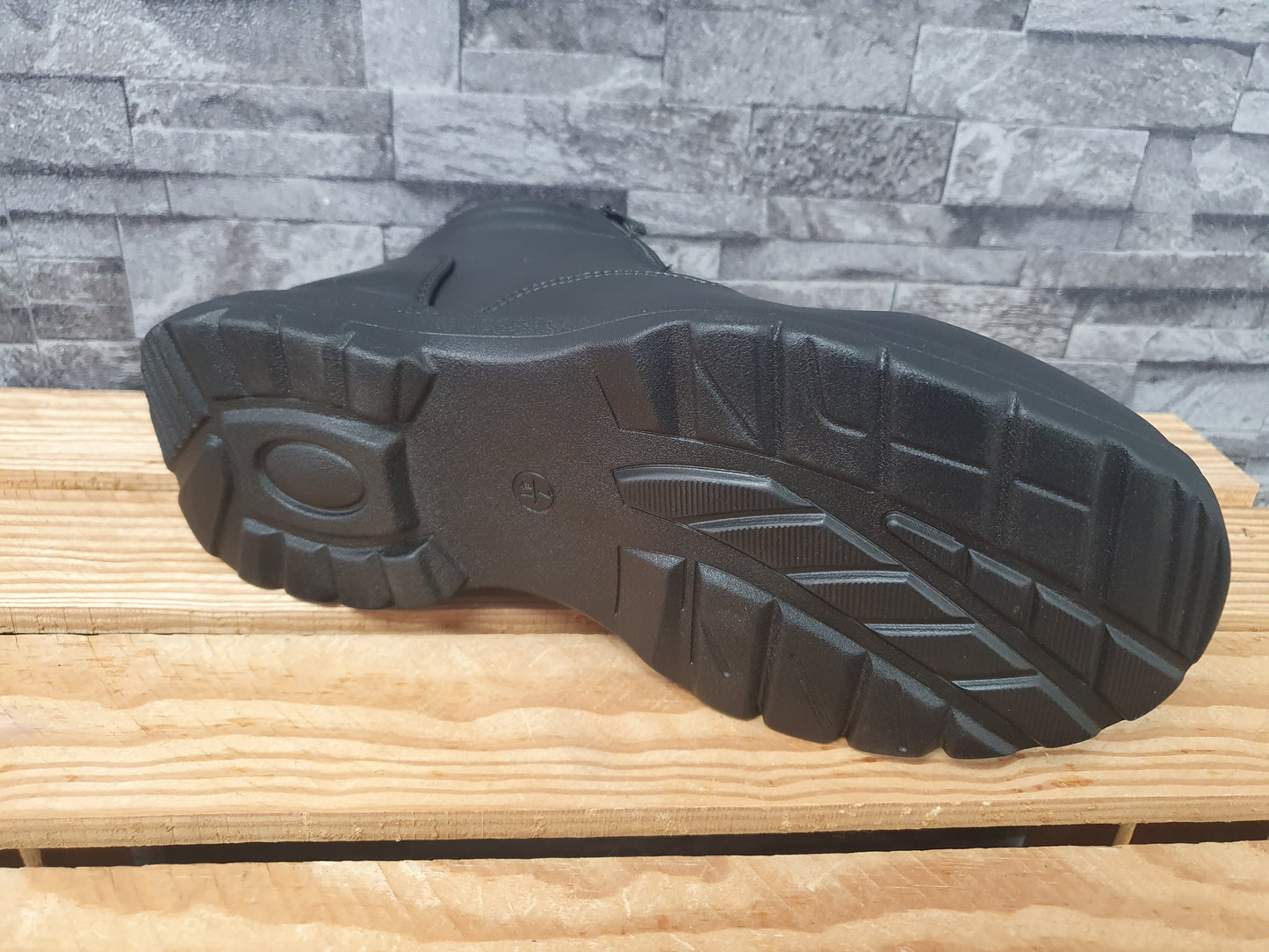 Magnus Herren Boots Warmfutter Schwarz 2 x Reißverschluss Schuhe Winterschuhe