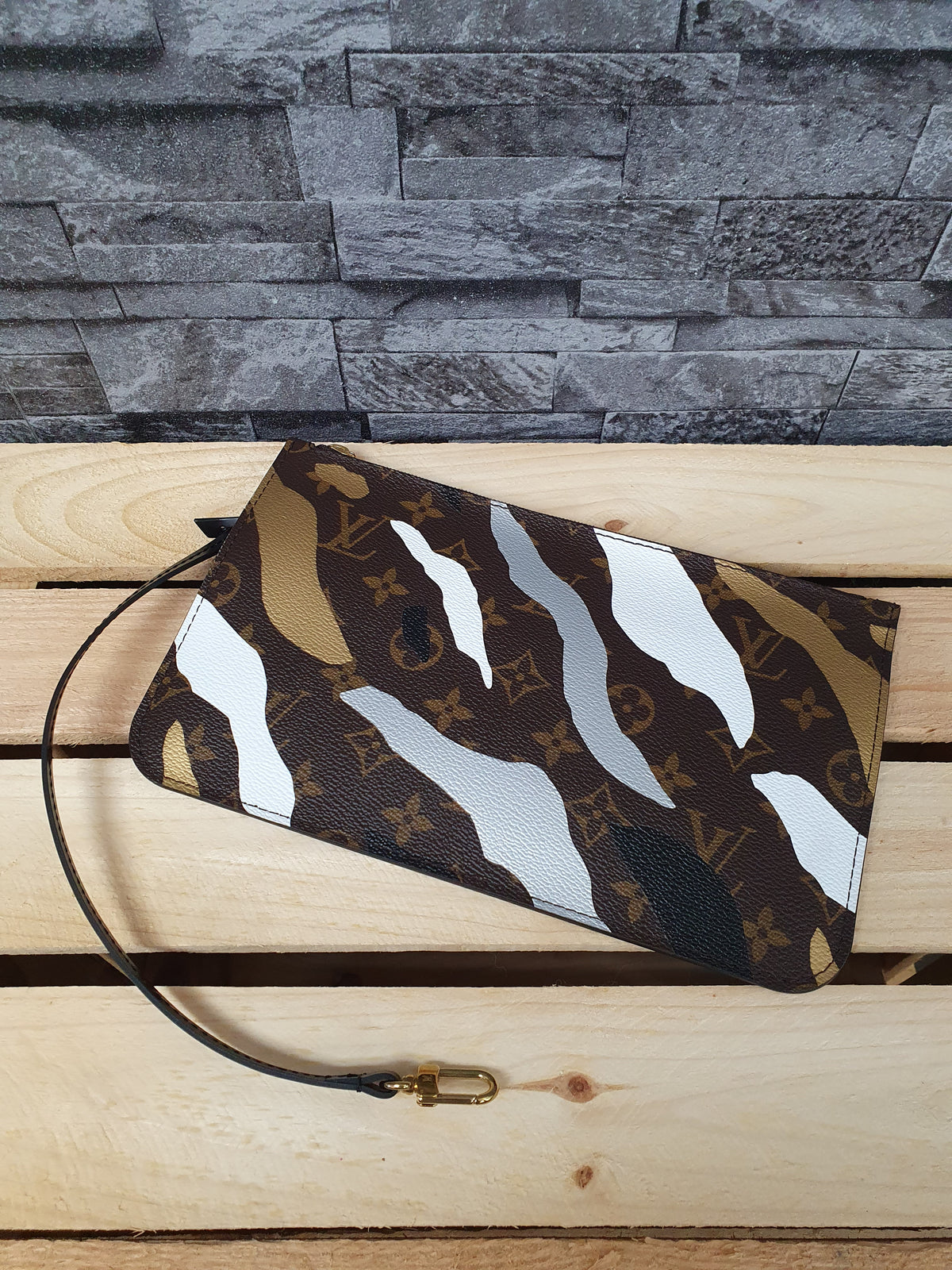 NEU! Original Louis Vuitton Neverfull MM Monogram Camouflage League Of Legends