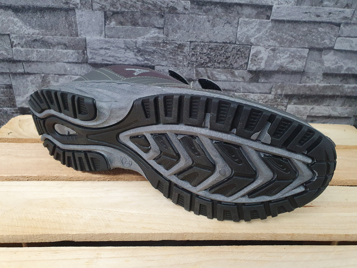 Magnus Herren Schuhe 2 x Klett  Grau  Schwarz