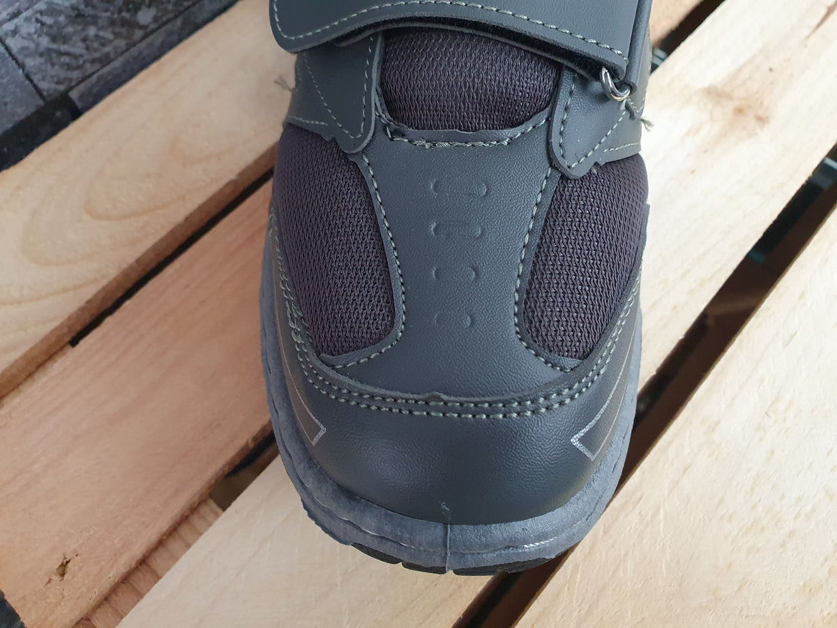 Magnus Herren Schuhe 2 x Klett  Grau  Schwarz
