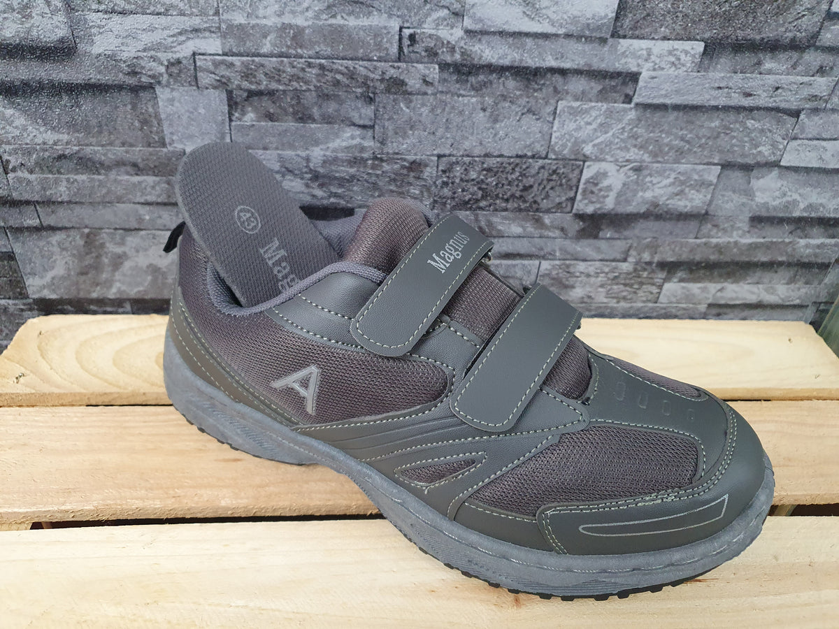 Magnus Herren Schuhe 2 x Klett  Grau  Schwarz