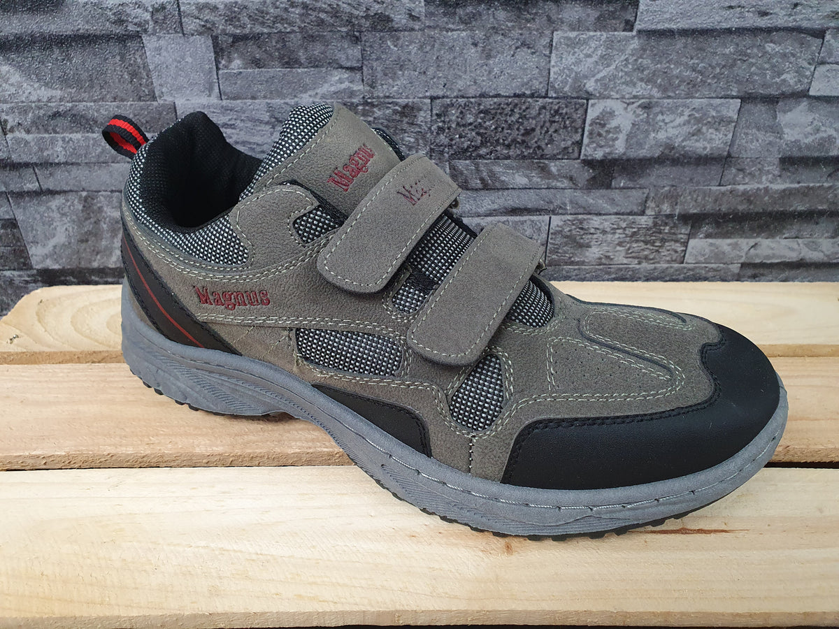 Magnus Herren Schuhe 2 x Klett  Grau  Schwarz