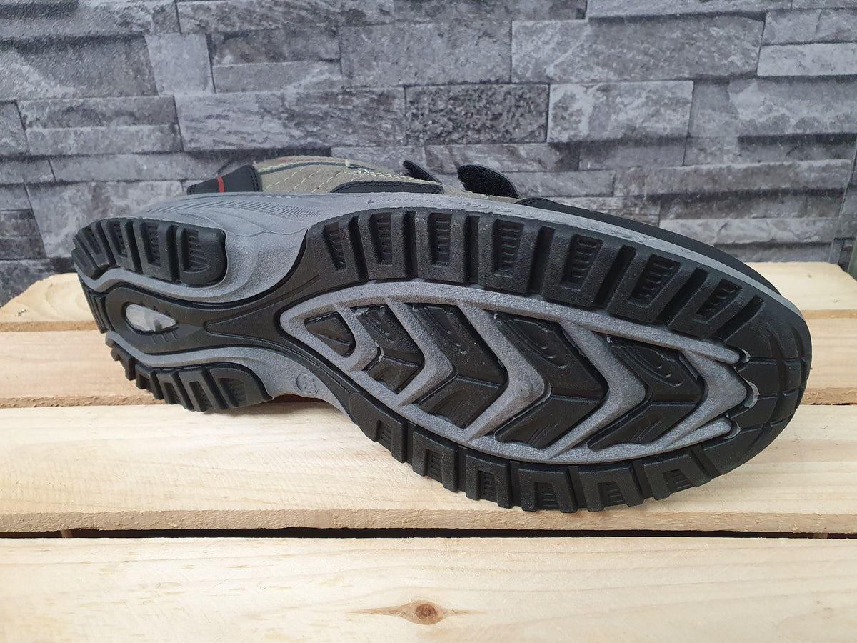 Magnus Herren Schuhe 2 x Klett  Grau  Schwarz