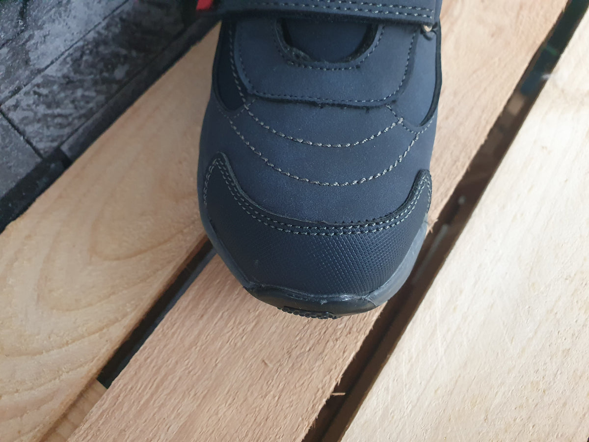 Kinder Slobby Boots Stifeletten Wiinter Blau Schwarz 2 x Klett