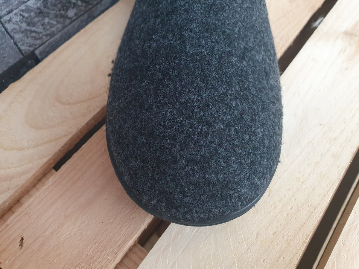 Herren  Scandi  Hausschuhe Pantoffeln Puschen Boots Grau Gefüttert Gr. 42-45